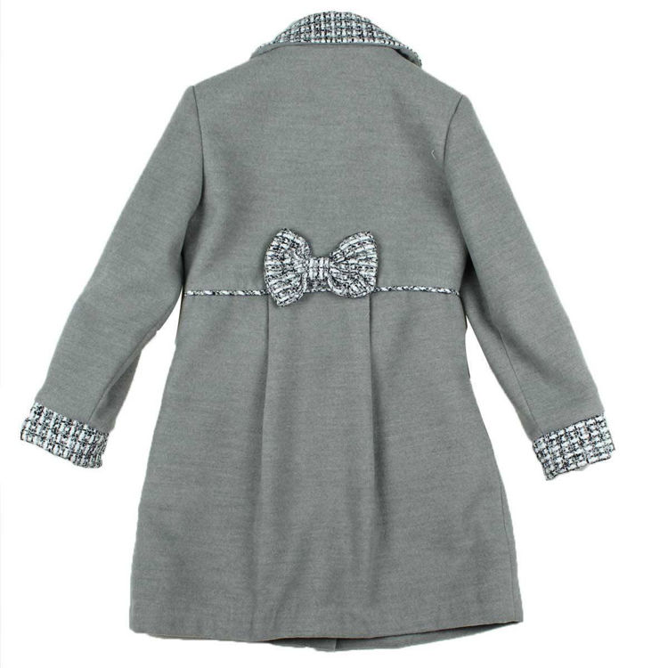 Picture of TJ8102- 3 PCS SET-DRESS-TURTLENECK TOP+COAT FOR GIRLS